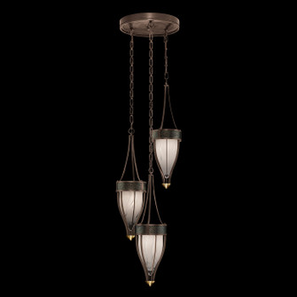 Mirage Three Light Pendant in Bronze/Brass/Black Knight (48|100044213)