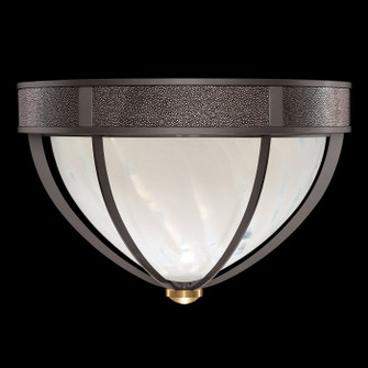 Mirage Three Light Flush Mount in Midnight Steel/Brass/Pebble (48|100042711)