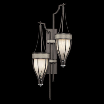Mirage Two Light Wall Sconce in Midnight Steel/Nickel/Coco (48|100041722)