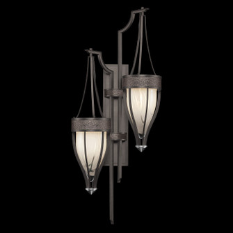 Mirage Two Light Wall Sconce in Midnight Steel/Nickel/Pebble (48|100041721)