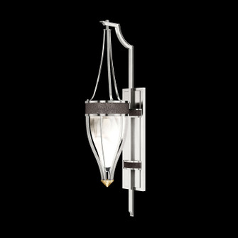 Mirage One Light Wall Sconce in Silver Leaf/Brass/Pebble (48|100039411)