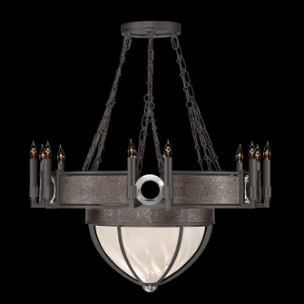 Mirage Chandelier in Midnight Steel/Nickel/Pebble (48|100037721)