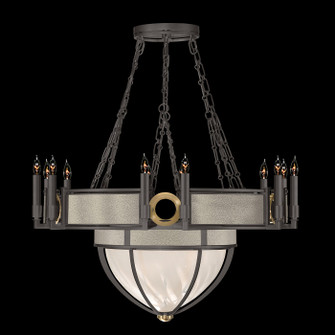 Mirage 15 Light Chandelier in Midnight Steel/Brass/Coco (48|100037712)