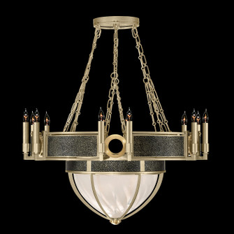 Mirage 15 Light Chandelier in Soft Gold Leaf/Brass/Black Knight (48|100037513)