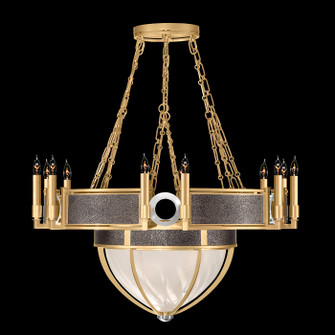 Mirage 15 Light Chandelier in Gold Leaf/Nickel/Pebble (48|100037321)