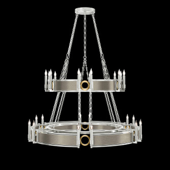 Mirage 24 Light Chandelier in Silver Leaf/Brass/Coco (48|100036412)