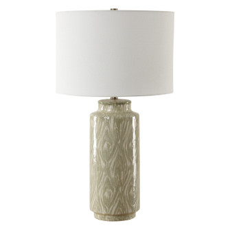 Laurel One Light Table Lamp in Organic Pattern In Soothing Cream And Sage (52|303661)