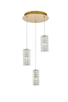Aston LED Pendant in Satin Gold (173|3680D3RSG)