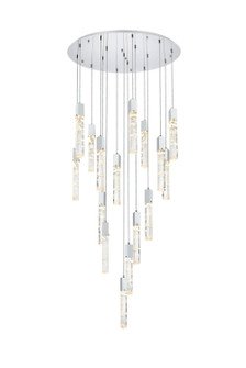 Aurora 16 Light Chandelier in Chrome and Clear (173|2089G36C)
