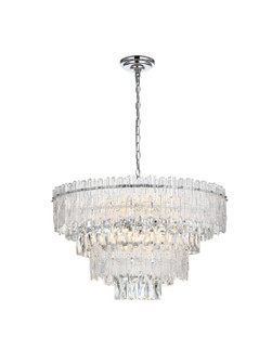 Emilia Eight Light Chandelier in Chrome and Clear (173|1780D25C)