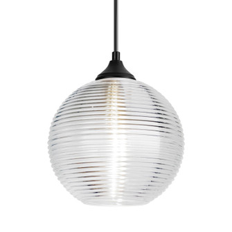 Besa Kristall 8 Outdoor Pendant Pendant in Black (74|OP461600BK)