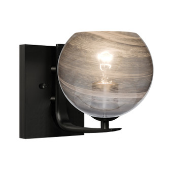 Besa Jilly Vanity One Light Wall Sconce in Black (74|1WCJILLYSMBK)
