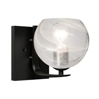 Besa Jilly Vanity One Light Wall Sconce in Black (74|1WCJILLYCLBK)