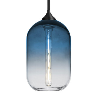 Besa Omega 12 Stem Pendant LED Pendant in Black (74|1TTOMEGA12STEDILBK)