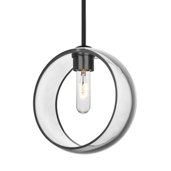 Besa Mana Stem Pendant One Light Pendant in Black (74|1TTMANACLBKNI)
