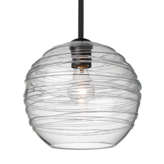 Besa Wave 10 Pendant One Light Pendant in Black (74|1TT462761BK)