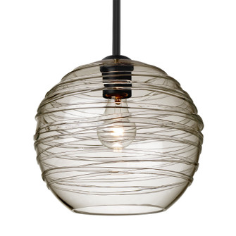 Besa Wave 10 Pendant One Light Pendant in Black (74|1TT462702BK)