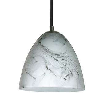 Besa Vila Stem Pendant One Light Pendant in Black (74|1TT4470MGBK)