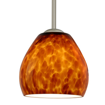 Besa Bolla Stem Pendant One Light Pendant in Satin Nickel (74|1TT412218SN)