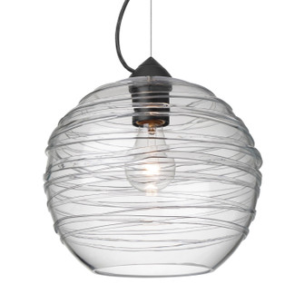 Besa Wave 10 Pendant One Light Pendant in Black (74|1KX462761BK)