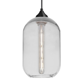 Besa Omega 12 Pendant LED Pendant in Black (74|1JTOMEGA12CLEDILBK)