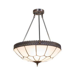 Vincent Four Light Semi-Flushmount in Weathered Antique Brass (57|276606)