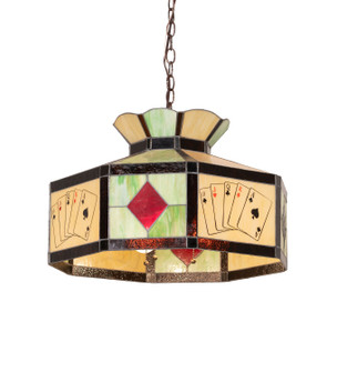 Poker Face Three Light Pendant in Mahogany Bronze (57|23791)