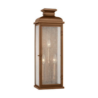 Pediment Three Light Wall Lantern in Natural Copper (454|OL11102NCP)