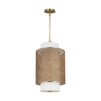 Sawyer One Light Pendant in Blonde Rattan (454|KSP1171BBSBRTN)