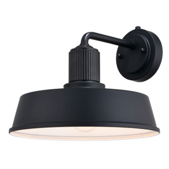 Hammond One Light Outdoor Wall Mount in Matte Black/White (63|T0751)