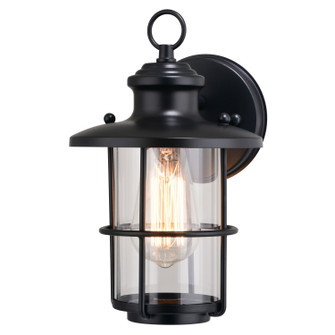 Lake Shore One Light Outdoor Wall Mount in Textured Black (63|T0741)