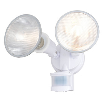 Outdoor Security Two Light Outdoor Motion Sensor Security Flood Light in White (63|T0692)