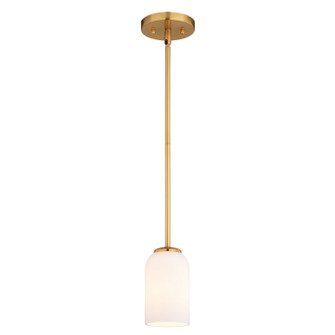 Shelby One Light Mini Pendant in Natural Brass (63|P0427)