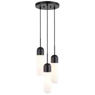 Thalia Three Light Pendant in Matte Black (63|P0423)