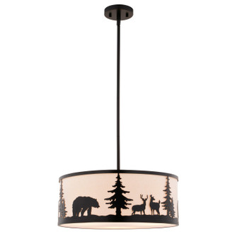 Acadia Three Light Pendant in Bronze (63|P0416)
