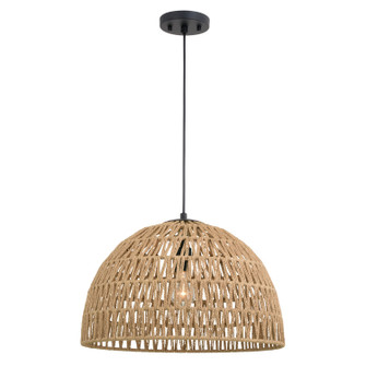 Nassau One Light Pendant in Matte Black (63|P0405)