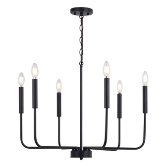 Belden Six Light Chandelier in Black (63|H0297)