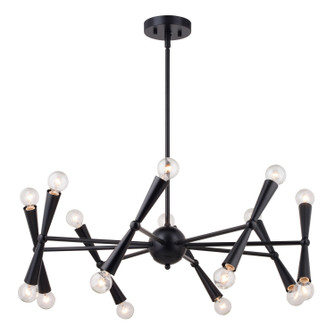 Drake 16 Light Chandelier in Matte Black (63|H0292)