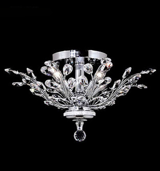 Florale Four Light Flush Mount in Silver (64|94454S0GT)