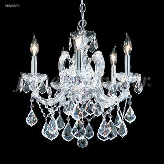 Maria Theresa Grand Five Light Pendant in Silver (64|91805S0GT)