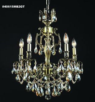 Brindisi Five Light Chandelier in Monaco Bronze (64|40615MB0GT)