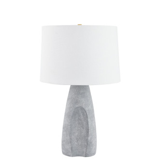Hackensack One Light Table Lamp in Aged Brass/Ceramic Stonewash (70|L7729AGBCSH)