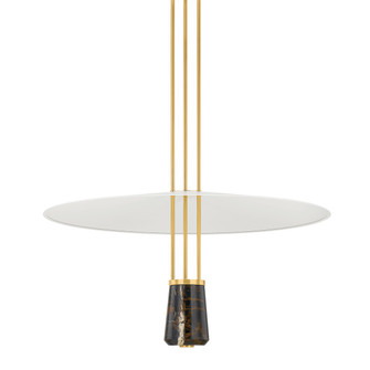Barnegat LED Pendant in Aged Brass (70|8336AGBSWH)