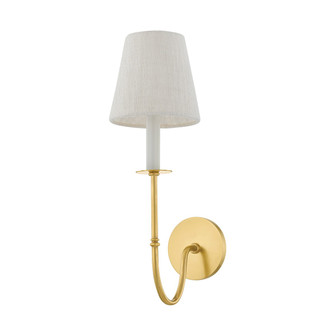 Amina One Light Wall Sconce in Aged Brass (70|6919AGB)
