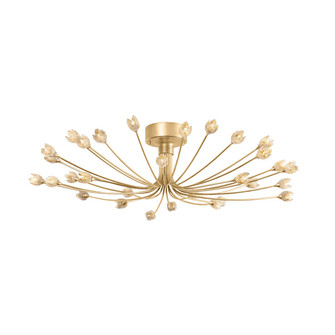 Falkirk 30 Light Semi Flush Mount in Vintage Gold Leaf (70|5430VGL)
