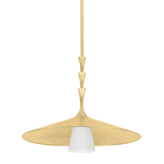 Vails Gate One Light Pendant in Vintage Gold Leaf (70|4524VGL)