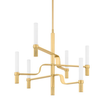 Allentown LED Chandelier in Aged Brass (70|4006AGB)