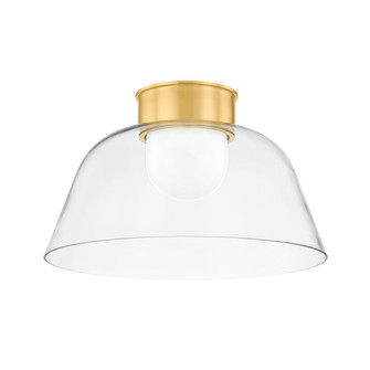 Lakeside One Light Flush Mount in Aged Brass (70|3520AGB)