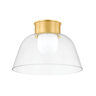 Lakeside One Light Flush Mount in Aged Brass (70|3514AGB)