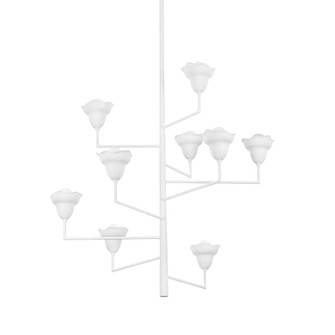 Alora Nine Light Chandelier in White Plaster (70|1289WP)